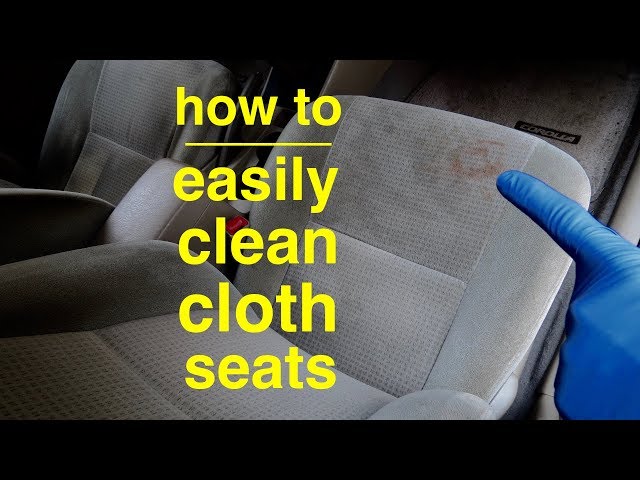 How To Remove Stains From Car Seats