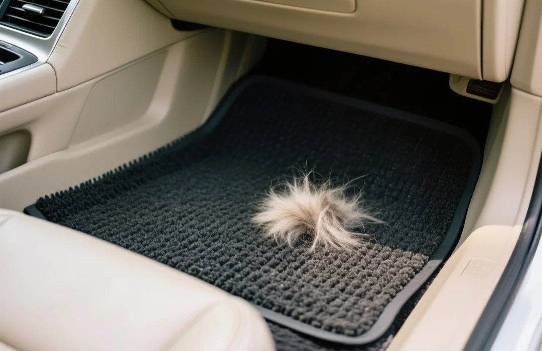 Cleaning Rubber Mats vs Carpeted Mats - how to remove pet hair from car floor mats