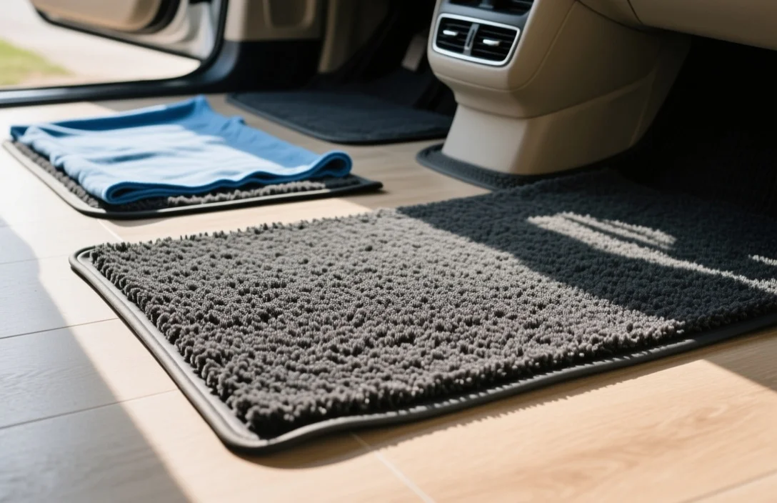 Drying rubber versus carpet floor mats - how to dry car floor mats