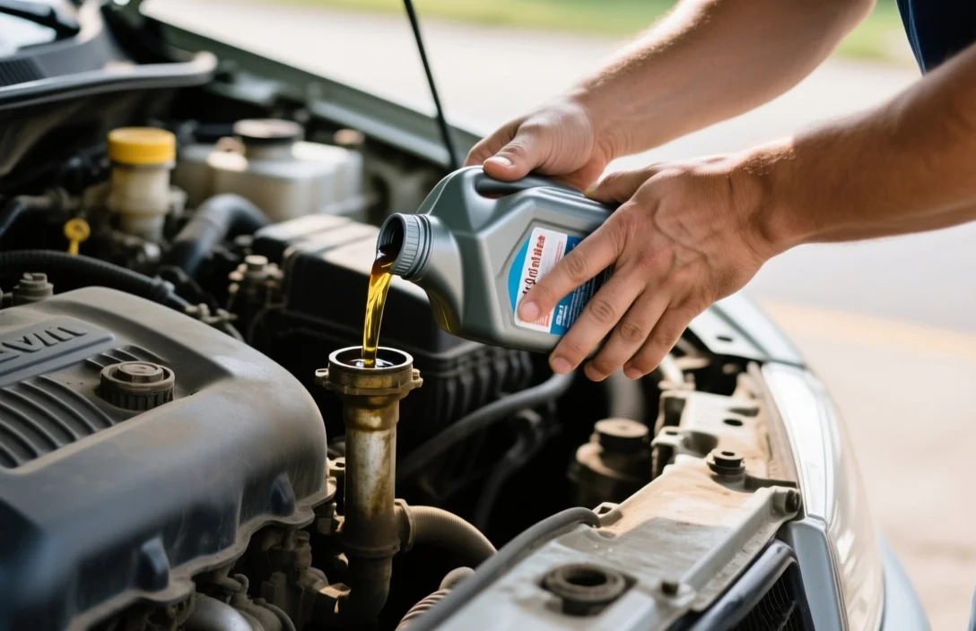 How to Drain Old Oil Safely - engine oil change step by step