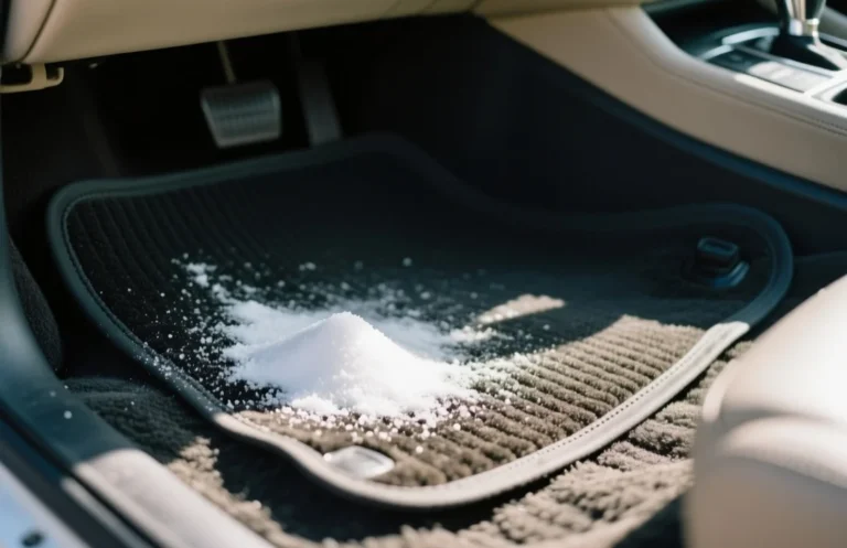 how to remove salt stains from car mats