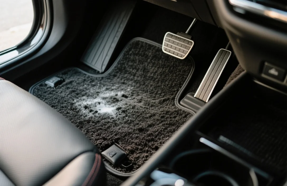 how to remove stains from car floor mats
