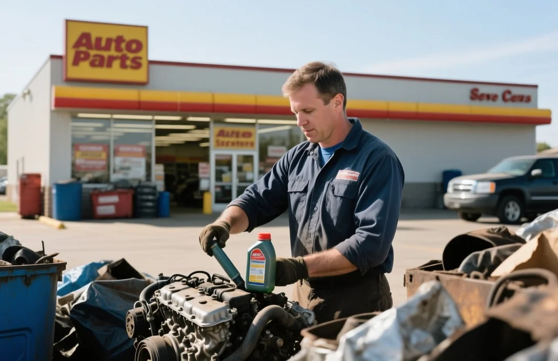 Local Auto Parts Stores and Service Centers - how to recycle used engine oil