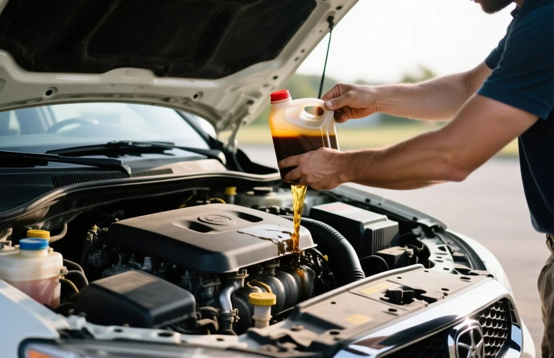 Preparing the Vehicle and Pan - how to drain engine oil safely