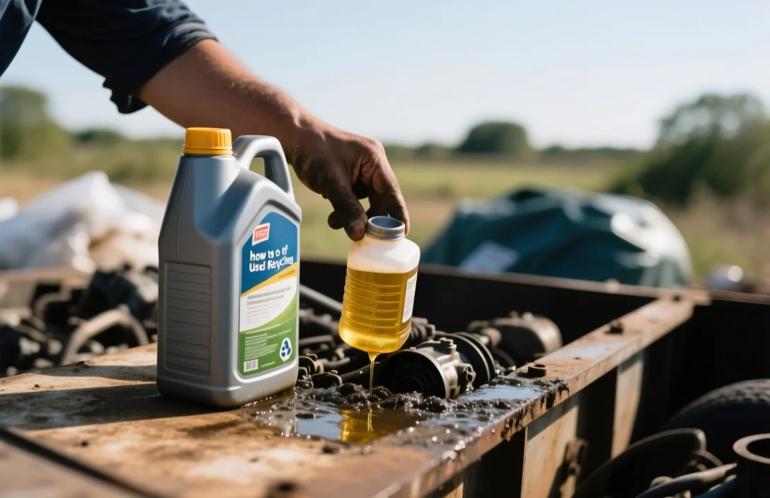 Preparing Used Motor Oil for Transport and Recycling - how to dispose of used motor oil