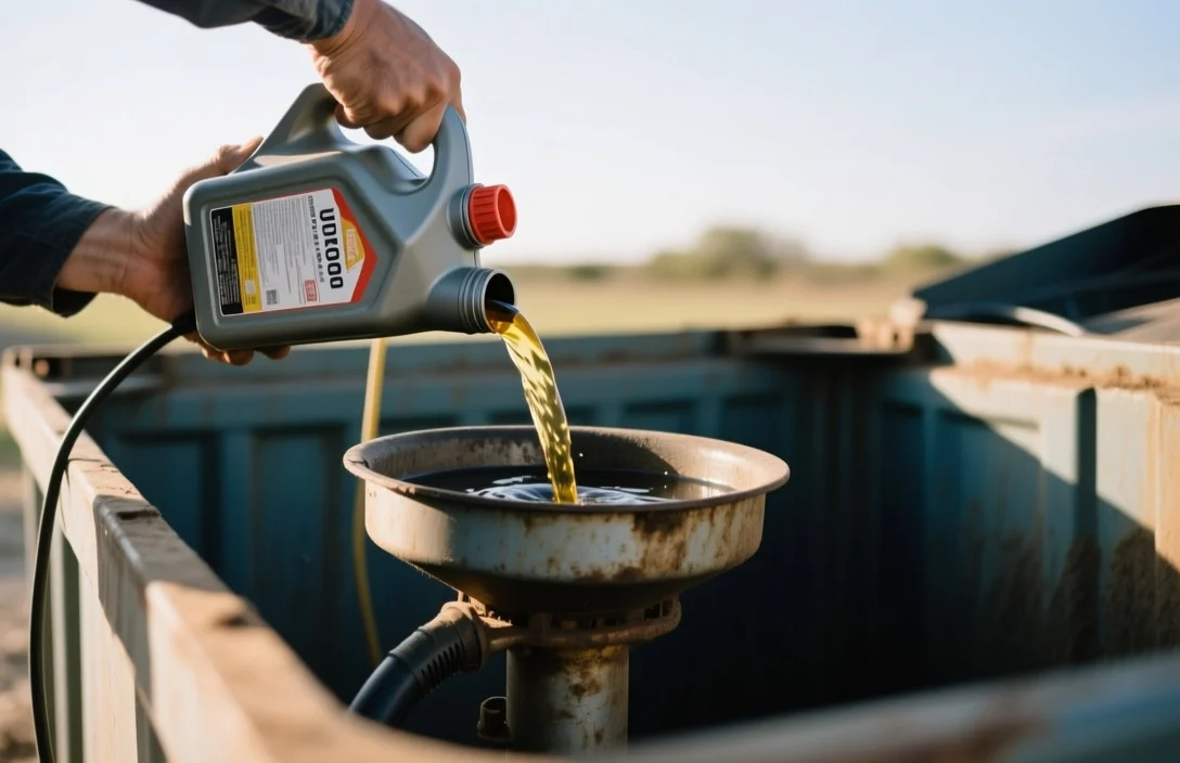 Transferring Used Oil to a Disposal Container - how to use an electric oil drain pan