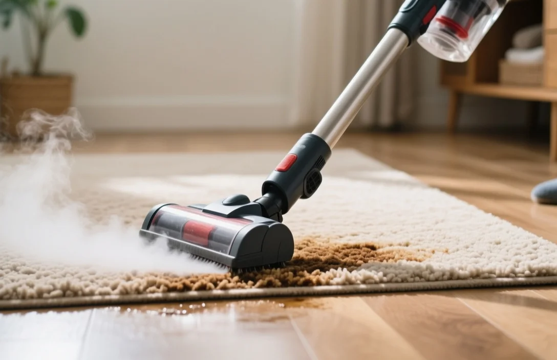 Vacuuming and Steaming Carpet Floor Mats - how to remove bad odors from floor mats