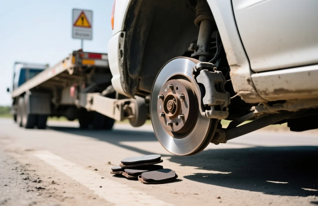 Vehicle Pulling and Shaking During Braking - signs of worn brake pads