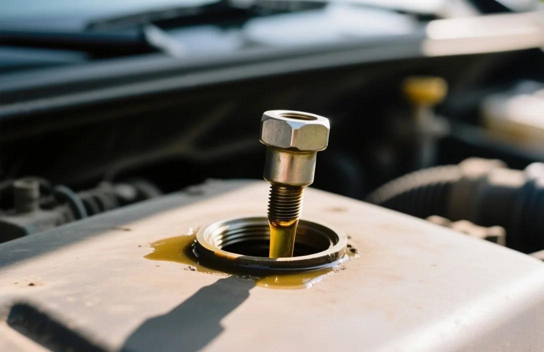 why is my oil drain plug stuck