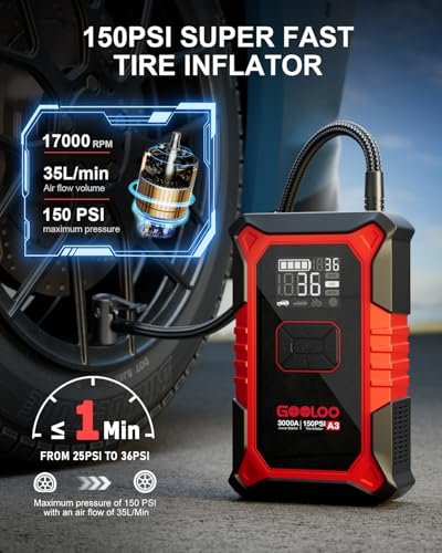 Best Jump Starter With Air Compressor