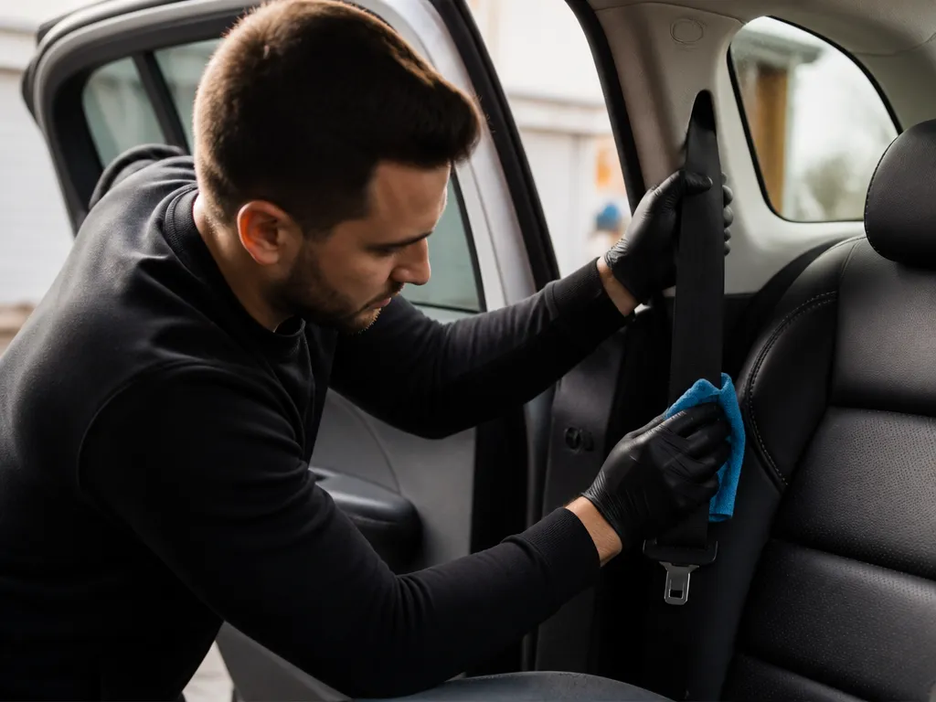 how to clean seat belts