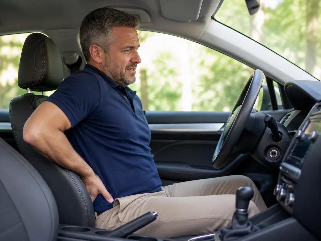 how to reduce back pain while driving