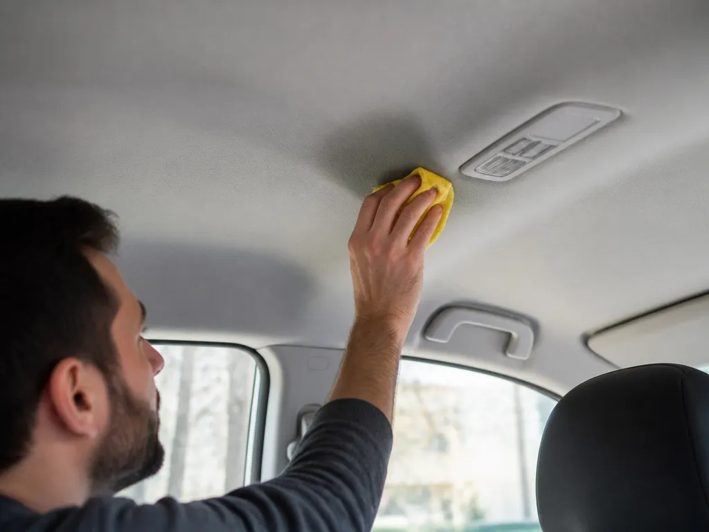 How To Remove Water Stains From Car Interior Roof: Fabric Headliner Care - how to remove water stains from car interior roof