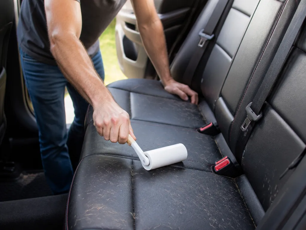 Leather And Vinyl Seats - how to remove pet hair from car