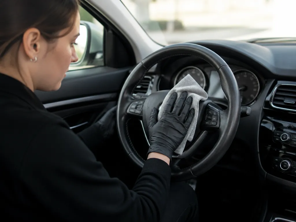 Pre-clean Inspection And Test Spot - how to clean steering wheel