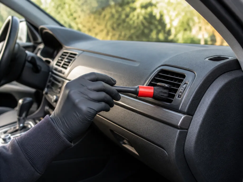 Vent And Crevice Detailing - how to clean car dashboard at home